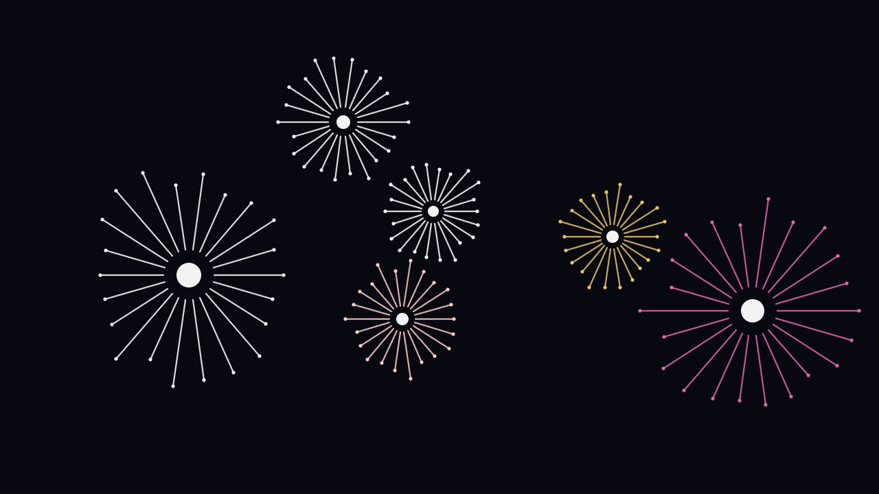 Salmon fireworks background — free HD salmon color wallpaper 1920x1080