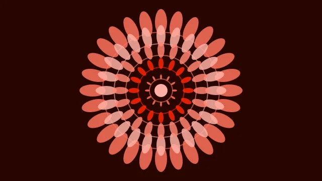 Scarlet Fire mandala background — free HD scarlet fire color wallpaper 1920x1080