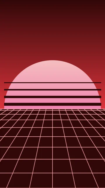 Scarlet Rush vaporwave phone wallpaper — free HD scarlet rush mobile wallpaper 1080x1920