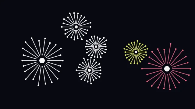 Sea Shell fireworks background — free HD sea shell color wallpaper 1920x1080