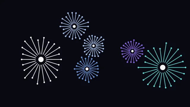 Smart Blue fireworks background — free HD smart blue color wallpaper 1920x1080