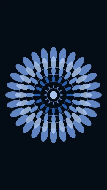 Smart Blue mandala phone wallpaper — free HD smart blue mobile wallpaper 1080x1920