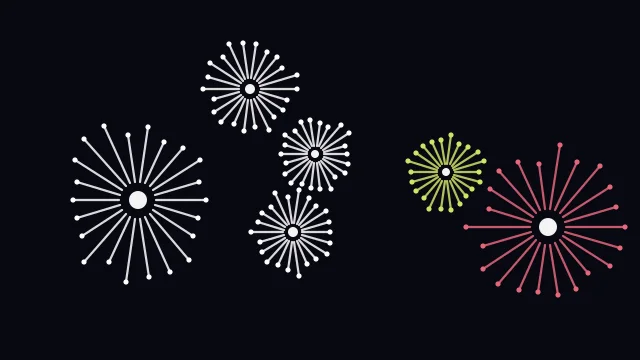 Soft Apricot fireworks background — free HD soft apricot color wallpaper 1920x1080