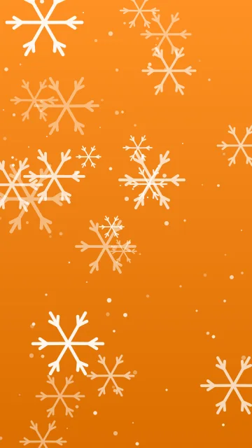 Soft Apricot snowflake phone wallpaper — free HD winter wallpaper