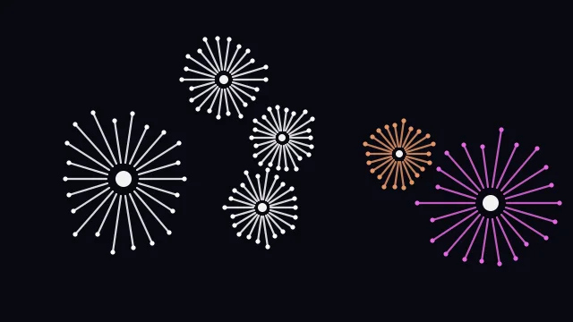 Soft Blossom fireworks background — free HD soft blossom color wallpaper 1920x1080