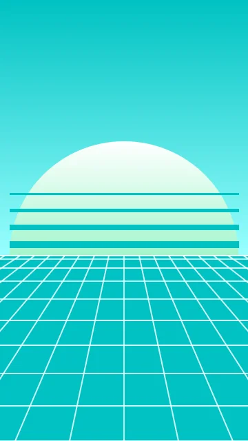 Soft Cyan vaporwave phone wallpaper — free HD soft cyan mobile wallpaper 1080x1920