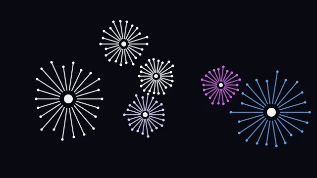 Soft Periwinkle fireworks desktop wallpaper — free 4K soft periwinkle wallpaper 3840x2160
