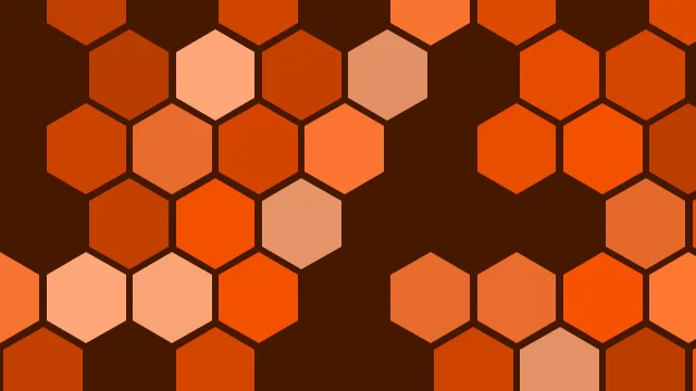 Spicy Orange hexagon background — free HD spicy orange color wallpaper 1920x1080
