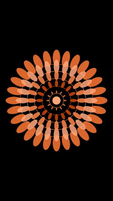 Spicy Orange mandala phone wallpaper — free HD spicy orange mobile wallpaper 1080x1920