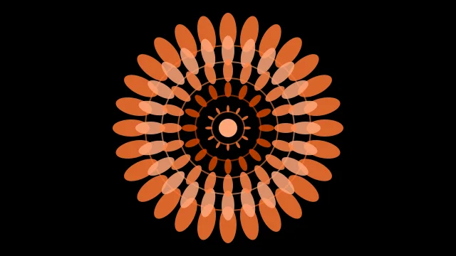 Spicy Orange mandala background — free HD spicy orange color wallpaper 1920x1080