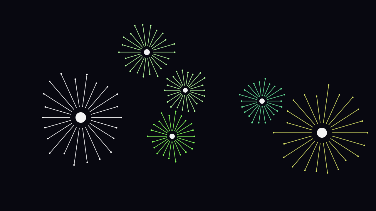 Spring Laser fireworks background — free HD spring laser color wallpaper 1920x1080