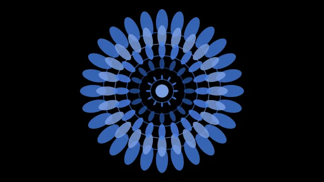Steel Azure mandala background — free HD steel azure color wallpaper 1920x1080