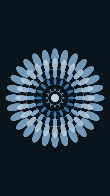 Steel Blue mandala phone wallpaper — free HD steel blue mobile wallpaper 1080x1920
