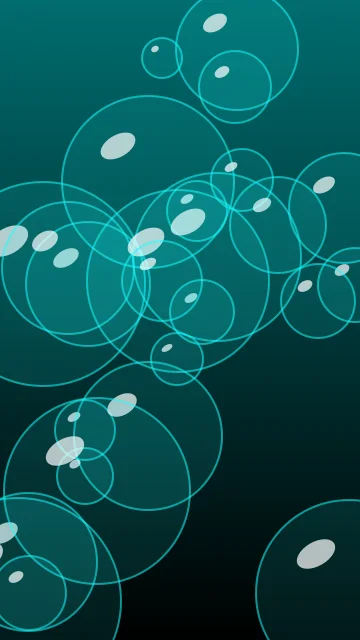 Stormy Teal bubbles phone wallpaper — free HD stormy teal mobile wallpaper 1080x1920
