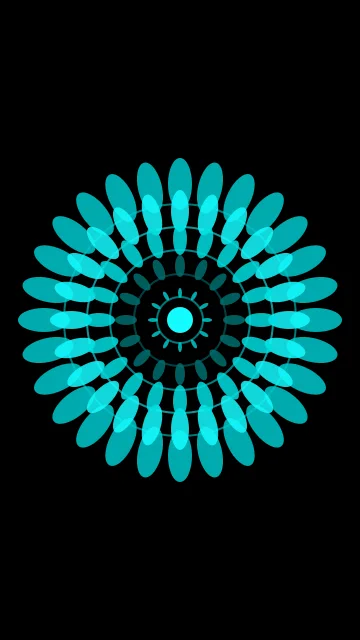 Stormy Teal mandala phone wallpaper — free HD stormy teal mobile wallpaper 1080x1920