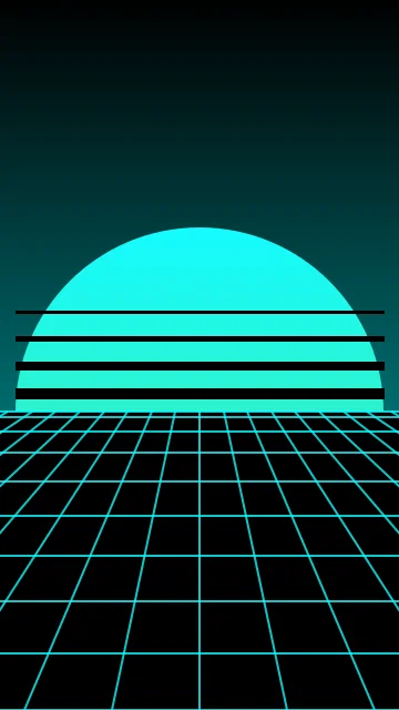 Stormy Teal vaporwave phone wallpaper — free HD stormy teal mobile wallpaper 1080x1920