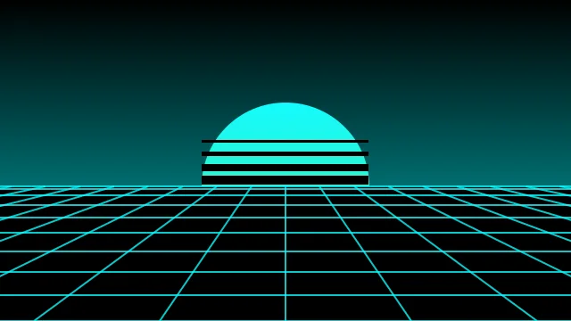 Stormy Teal vaporwave desktop wallpaper — free 4K stormy teal wallpaper 3840x2160