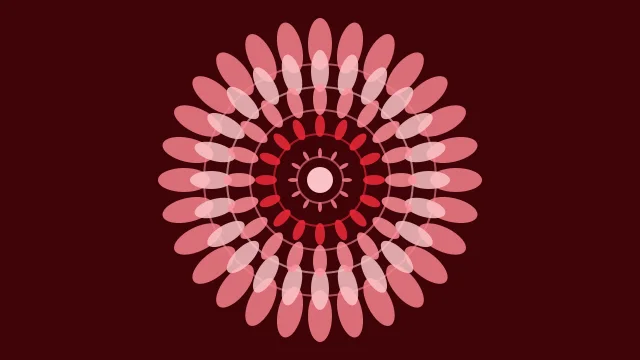 Strawberry Red mandala background — free HD strawberry red color wallpaper 1920x1080
