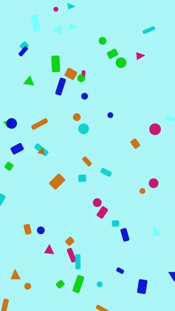 Strong Cyan confetti phone wallpaper — free HD strong cyan mobile wallpaper 1080x1920
