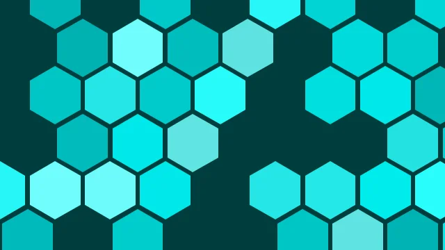 Strong Cyan hexagon background — free HD strong cyan color wallpaper 1920x1080