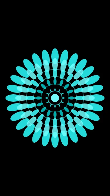 Strong Cyan mandala phone wallpaper — free HD strong cyan mobile wallpaper 1080x1920