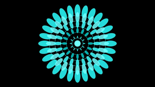 Strong Cyan mandala background — free HD strong cyan color wallpaper 1920x1080