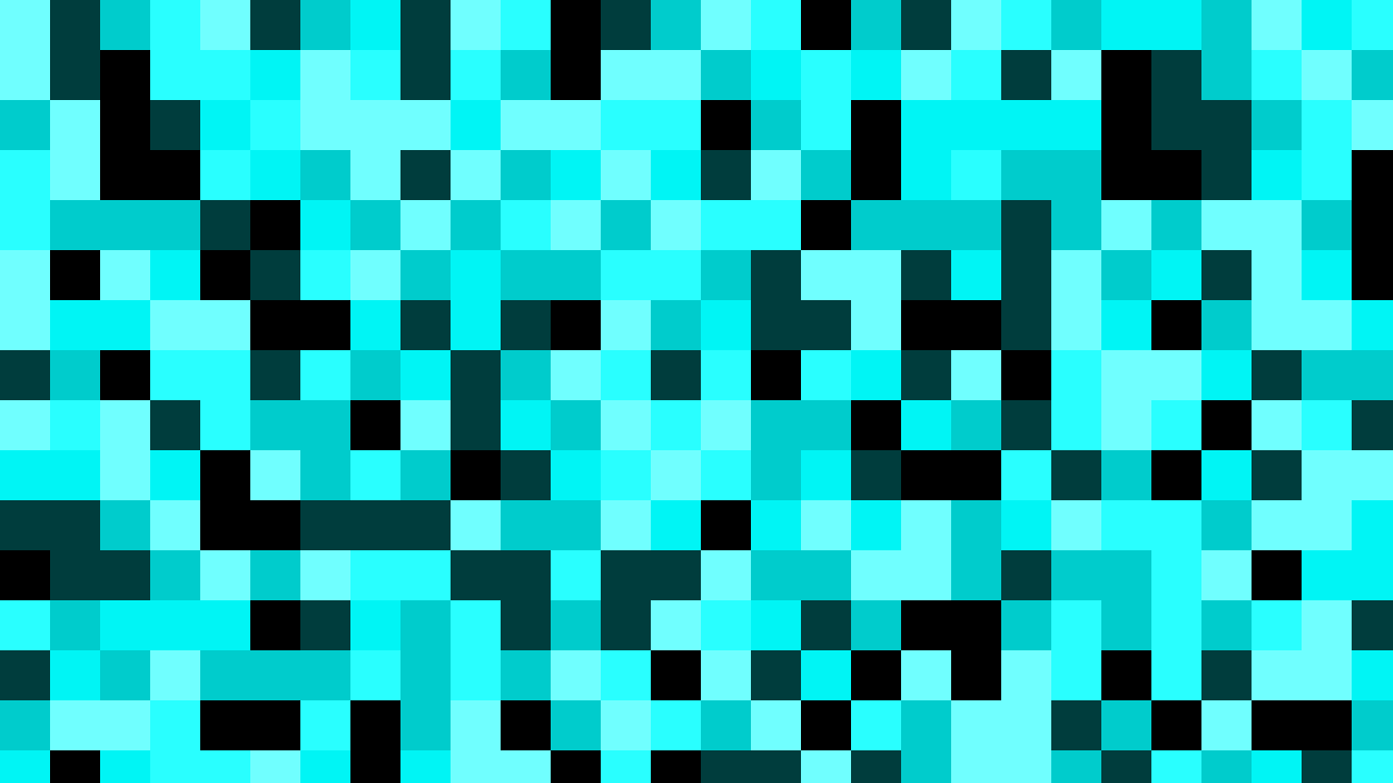 Strong Cyan pixel background — free HD strong cyan color wallpaper 1920x1080