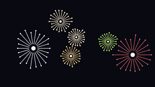 Sunflower Gold fireworks background — free HD sunflower gold color wallpaper 1920x1080