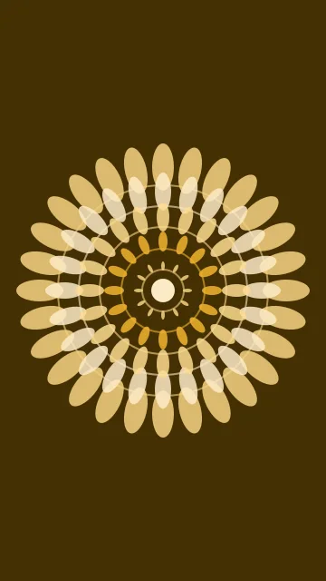Sunflower Gold mandala phone wallpaper — free HD sunflower gold mobile wallpaper 1080x1920