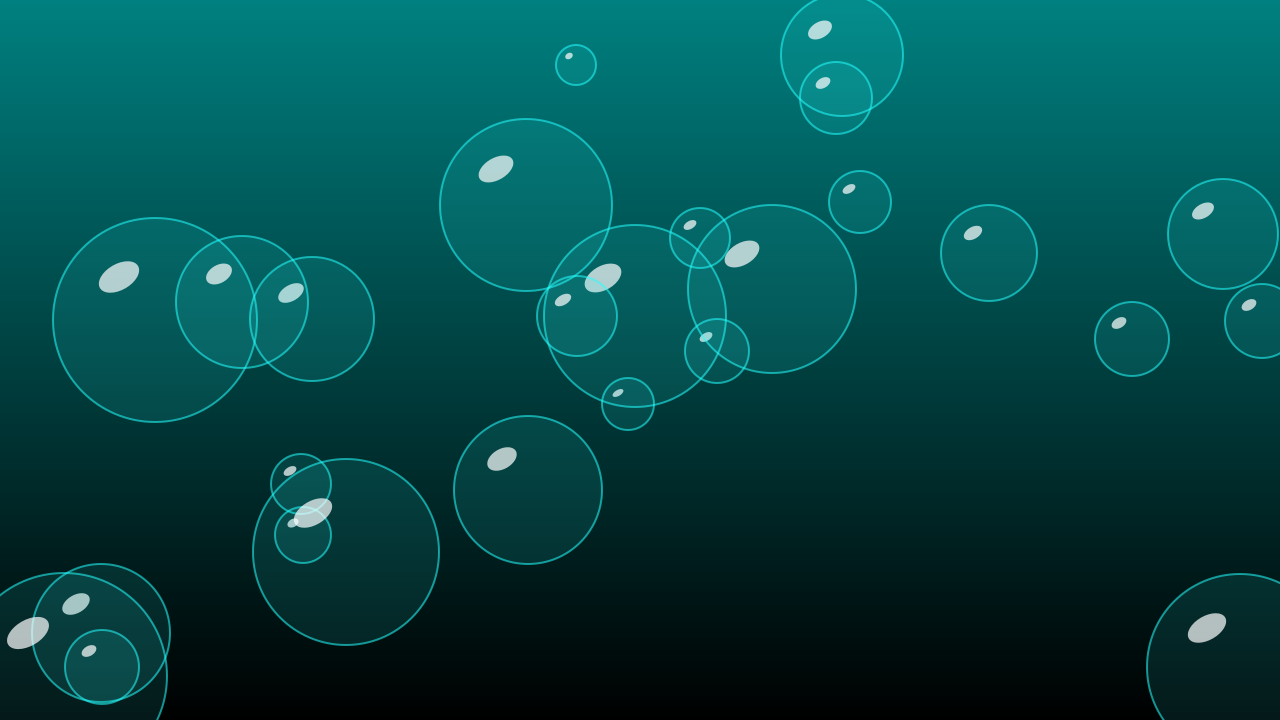 Teal bubbles background — free HD teal color wallpaper 1920x1080