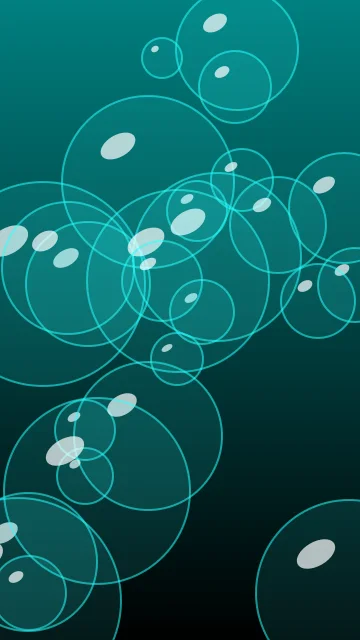 Teal bubbles phone wallpaper — free HD teal mobile wallpaper 1080x1920