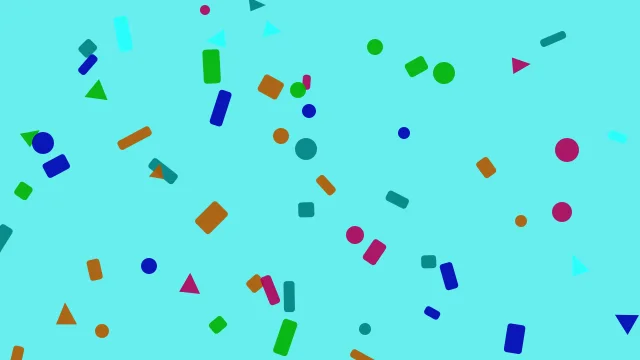 Teal confetti desktop wallpaper — free 4K teal wallpaper 3840x2160