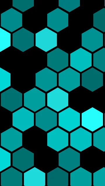 Teal hexagon phone wallpaper — free HD teal mobile wallpaper 1080x1920