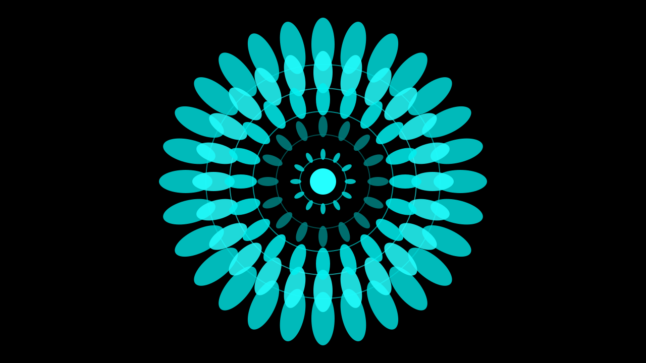 Teal mandala background — free HD teal color wallpaper 1920x1080