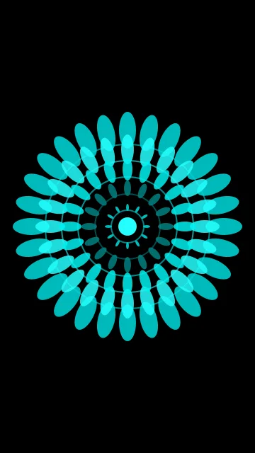 Teal mandala phone wallpaper — free HD teal mobile wallpaper 1080x1920