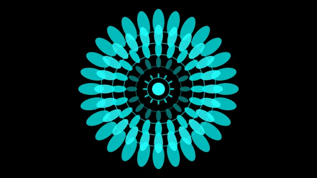 Teal mandala desktop wallpaper — free 4K teal wallpaper 3840x2160