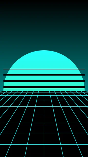Teal vaporwave phone wallpaper — free HD teal mobile wallpaper 1080x1920