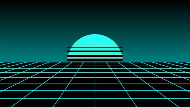 Teal vaporwave desktop wallpaper — free 4K teal wallpaper 3840x2160