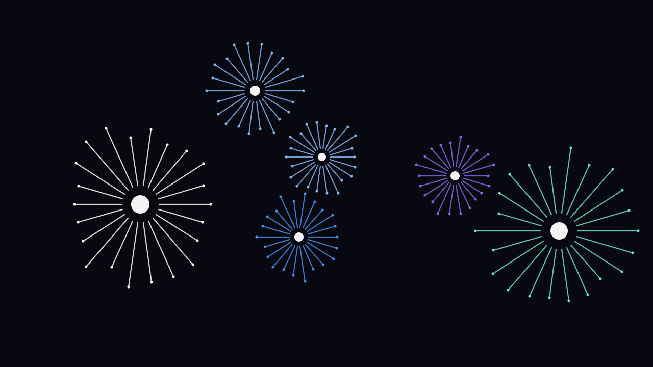 Tech Blue fireworks background — free HD tech blue color wallpaper 1920x1080