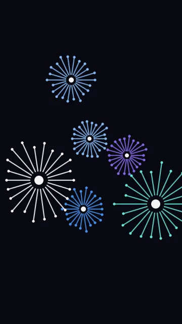 Tech Blue fireworks phone wallpaper — free HD tech blue mobile wallpaper 1080x1920
