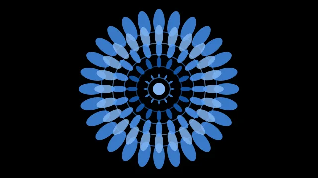 Tech Blue mandala desktop wallpaper — free 4K tech blue wallpaper 3840x2160