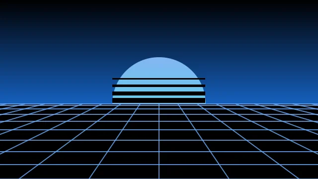 Tech Blue vaporwave desktop wallpaper — free 4K tech blue wallpaper 3840x2160