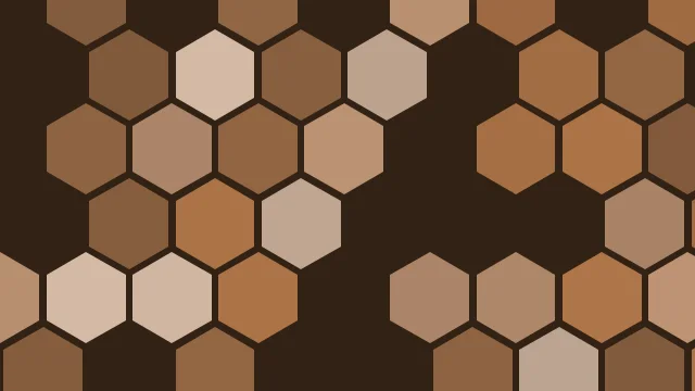 Toffee Brown hexagon desktop wallpaper — free 4K toffee brown wallpaper 3840x2160