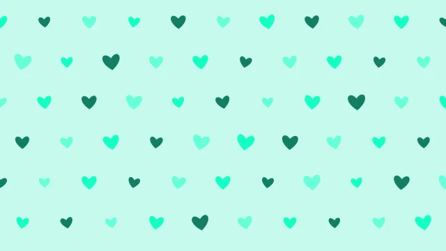 Tropical Mint hearts background — free HD tropical mint color wallpaper 1920x1080