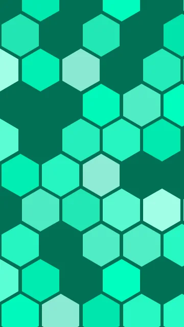 Tropical Mint hexagon phone wallpaper — free HD tropical mint mobile wallpaper 1080x1920