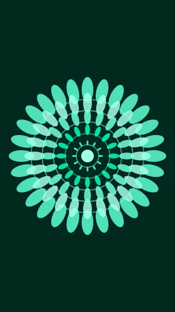 Tropical Mint mandala phone wallpaper — free HD tropical mint mobile wallpaper 1080x1920