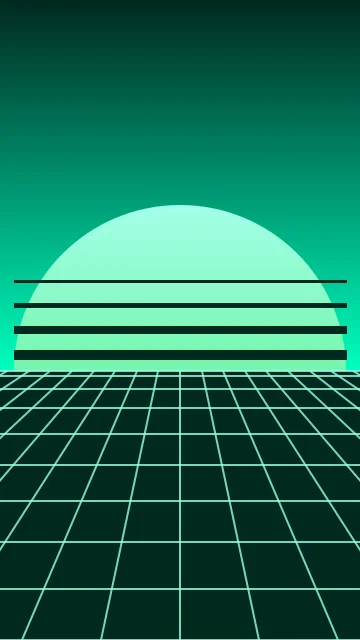Tropical Mint vaporwave phone wallpaper — free HD tropical mint mobile wallpaper 1080x1920