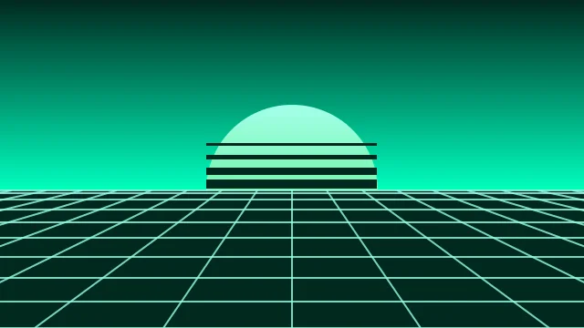 Tropical Mint vaporwave background — free HD tropical mint color wallpaper 1920x1080