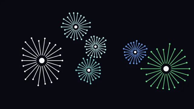 Tropical Teal fireworks desktop wallpaper — free 4K tropical teal wallpaper 3840x2160