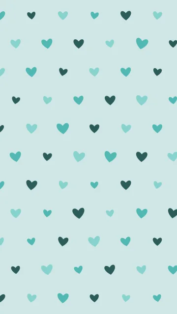 Tropical Teal hearts phone wallpaper — free HD tropical teal mobile wallpaper 1080x1920